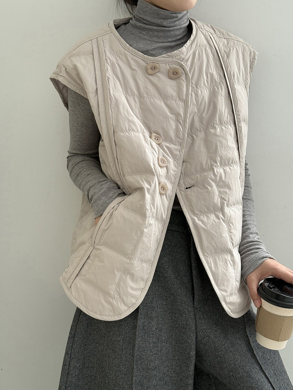 【Y82633】實拍輕暖羽絨背心（含90％白鴨絨）251016