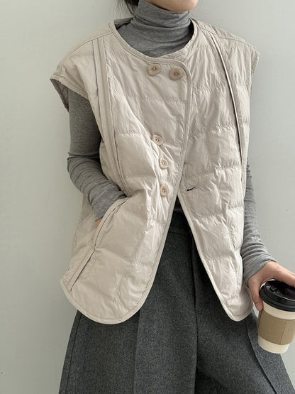 【Y82633】實拍輕暖羽絨背心（含90％白鴨絨）251016