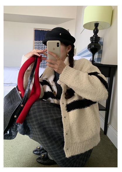 【H5502】實拍學院復古磨毛格子百褶A字裙251118