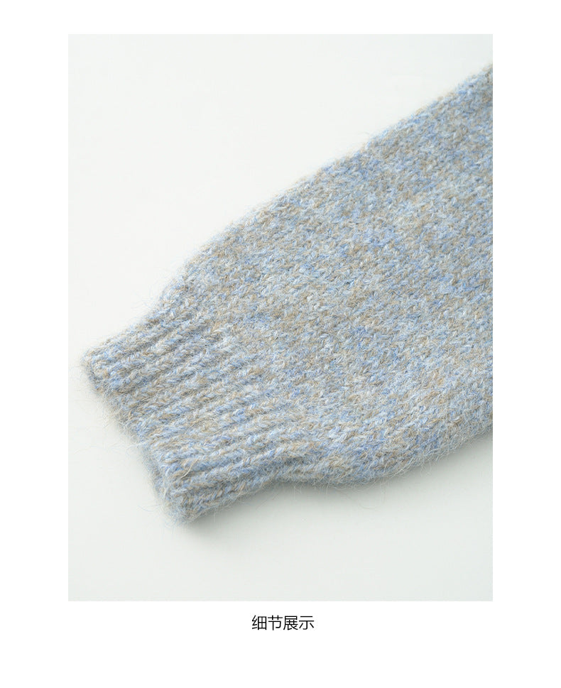 【H5505】實拍復古氣質花紗加厚針織毛衣251118