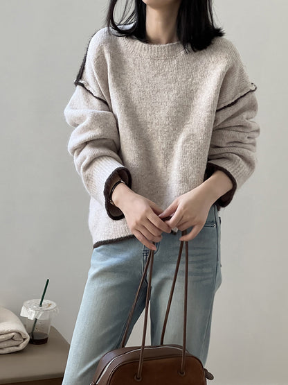 【YP2472】 實拍熱銷不規則針織毛衣251023