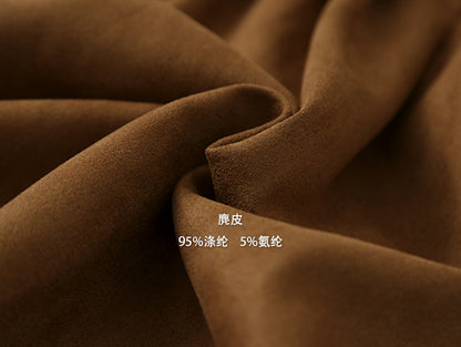 【LD11016】實拍冬季復古麂皮絨A字裙251110