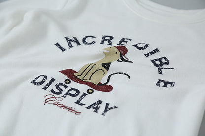 【LD3291】實拍韓國德絨小狗印花長袖T恤251103