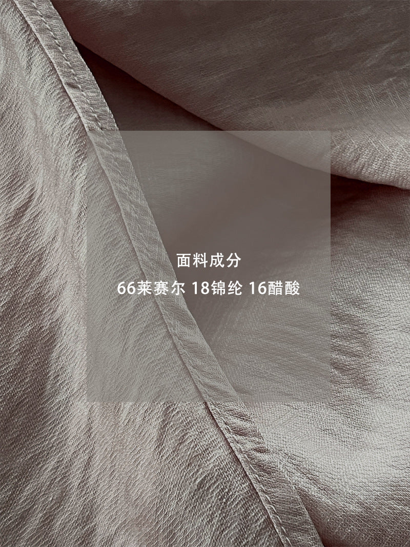 【cimz1770】實拍韓系高級感光澤雪紡飄帶/綁帶長袖襯衫260311