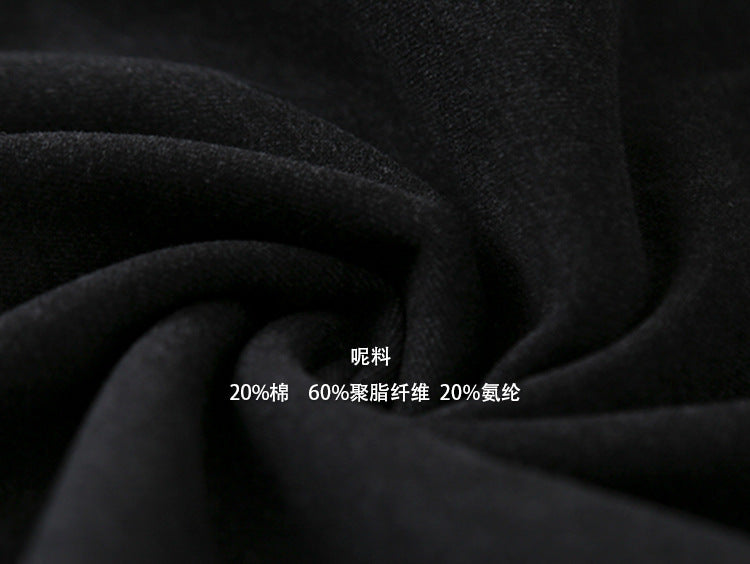 【LD11035】實拍S~L韓版寬鬆高腰毛呢加絨加厚九分褲251124