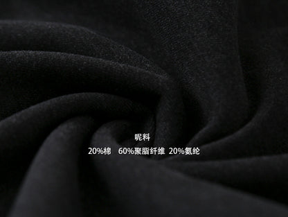 【LD11035】實拍S~L韓版寬鬆高腰毛呢加絨加厚九分褲251124