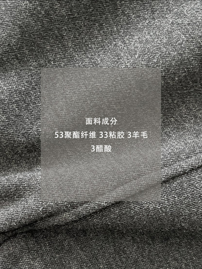 【cimz6392】實拍極簡內加絨加厚高腰毛呢長裙（羊毛3)251120