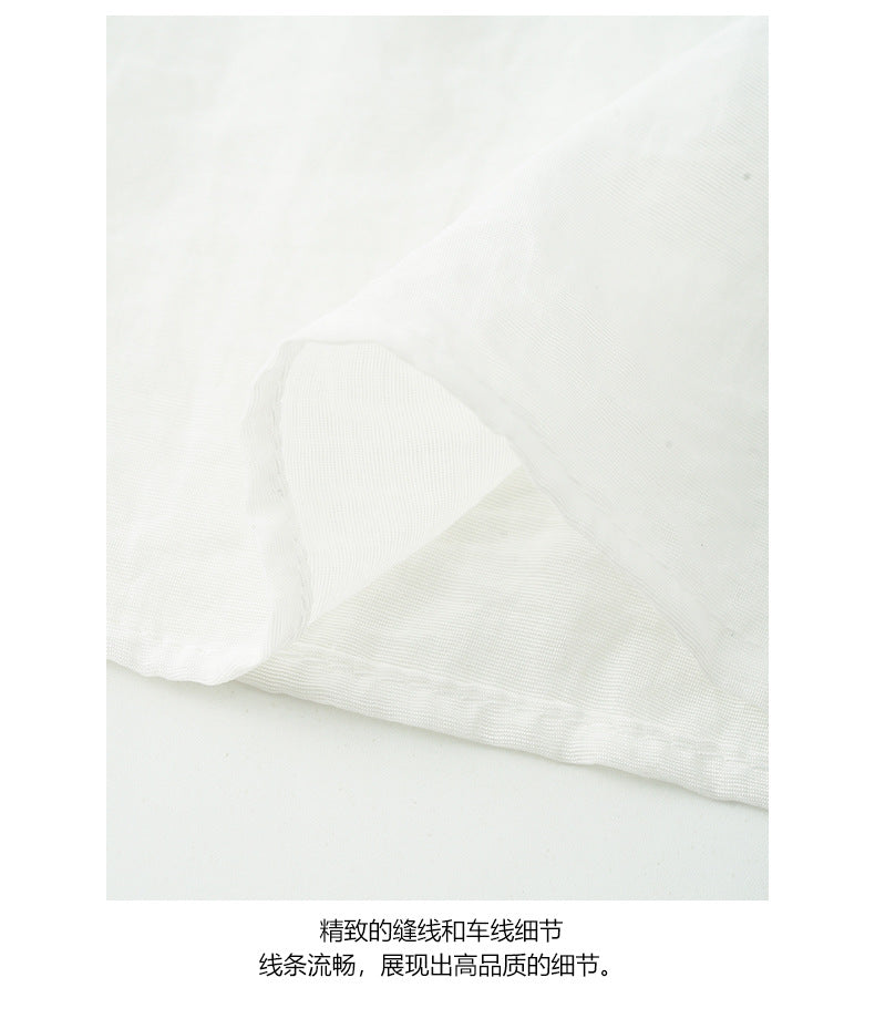 【H5275】實拍夏日簡約棒球款肌理紋防曬罩衫250520