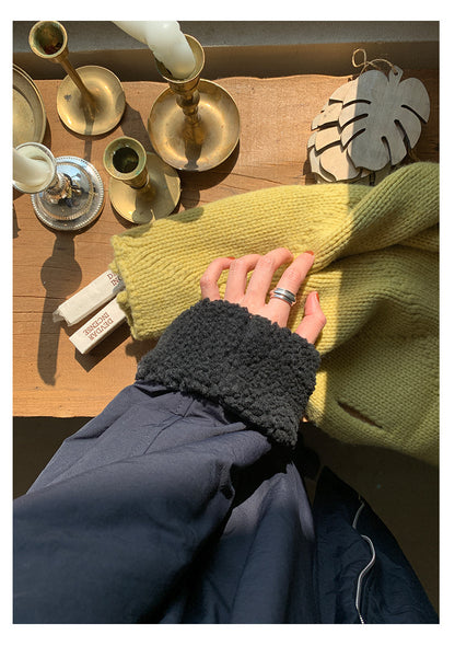 【H5498】實拍韓系加厚保暖長款棉服大衣外套251118