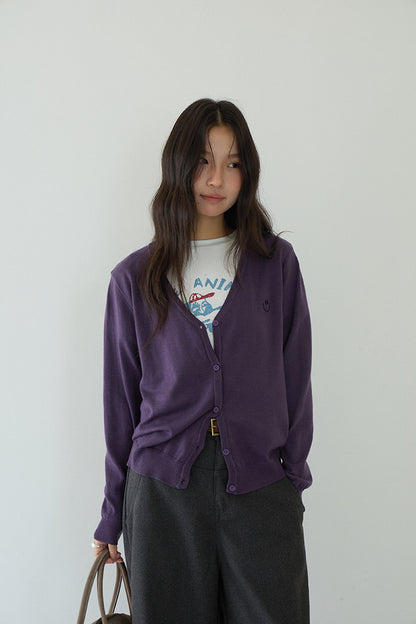 【LD3188】實拍初秋刺繡笑臉氣質針織外套（含羊毛6%)
250922