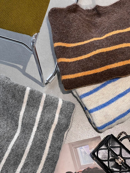 【cimz8925】實拍冬季復古圓領氣質針織毛衣251120