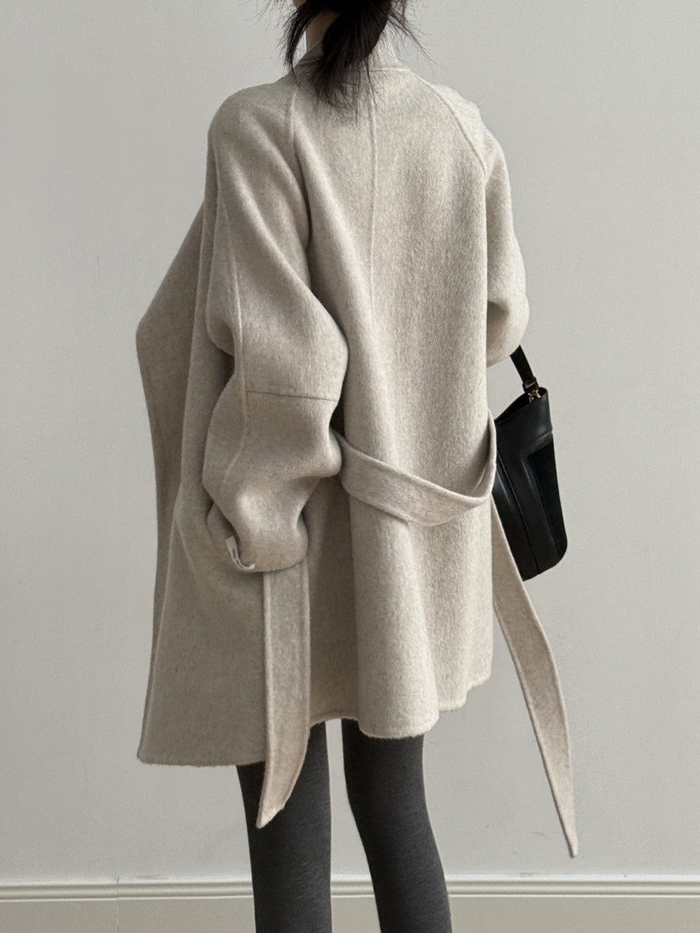 【Y8511】實拍高級感立領羊毛呢大衣外套（棉羊毛52%)251106