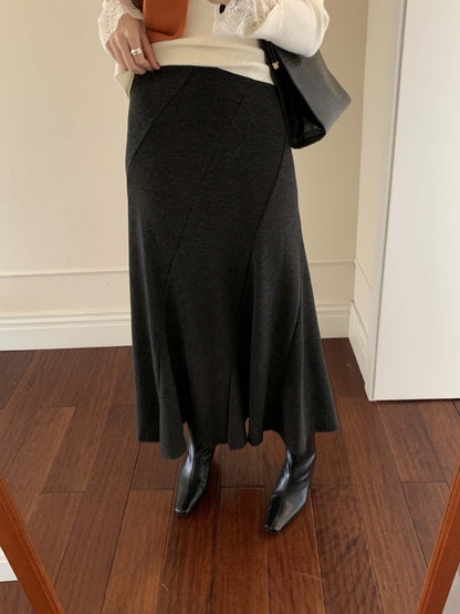 【H5520】實拍冬季法式高級魚尾裙251125