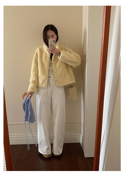 【H5506】實拍 溫柔輕奢皮毛一體保暖仿皮草大衣外套251118