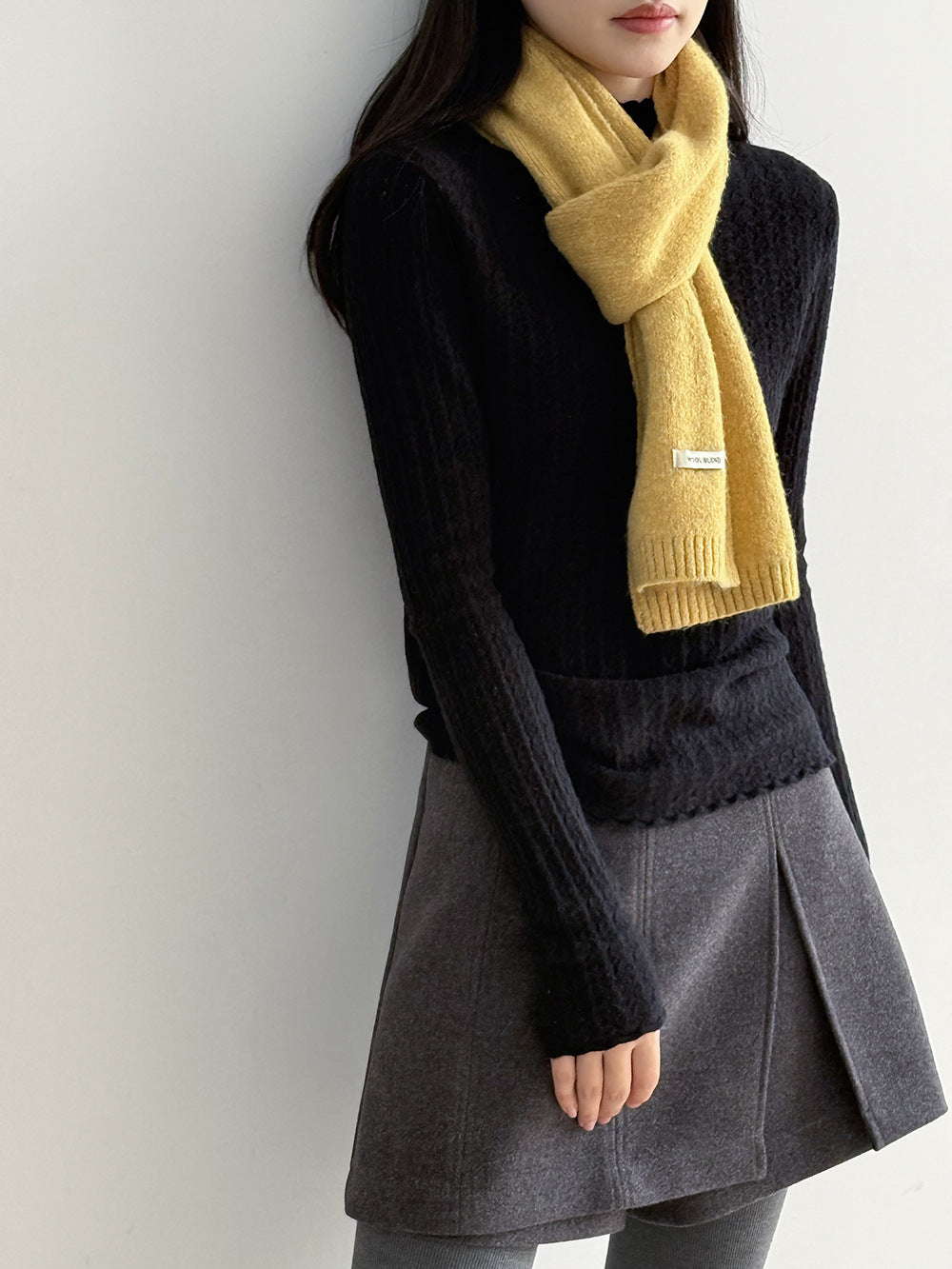 【Y312】實拍高單質感鏤空蕾絲半高領針織衫251106