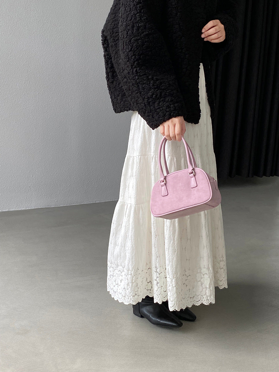 【cim6378】實拍冬日加厚蕾絲長裙251030