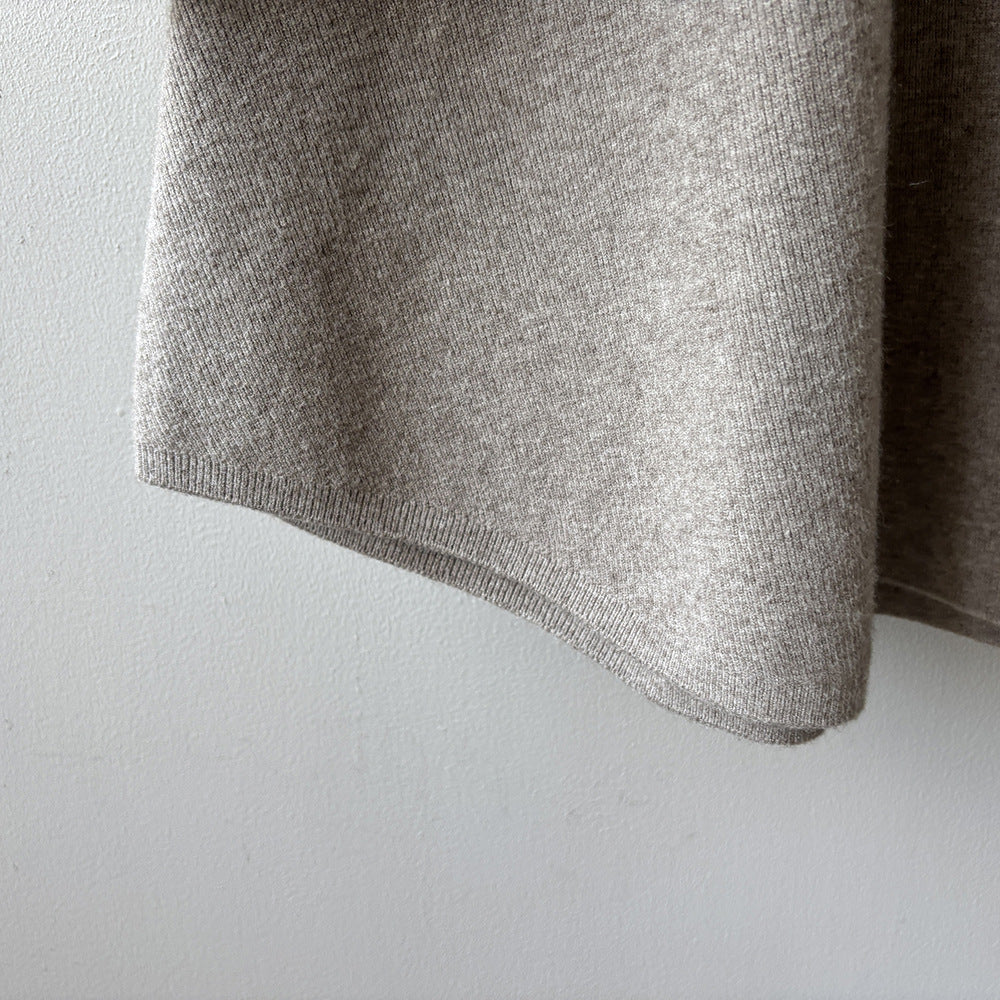 【Y0723】實拍冬季簡約針織大擺A字裙（棉羊毛4%)251106