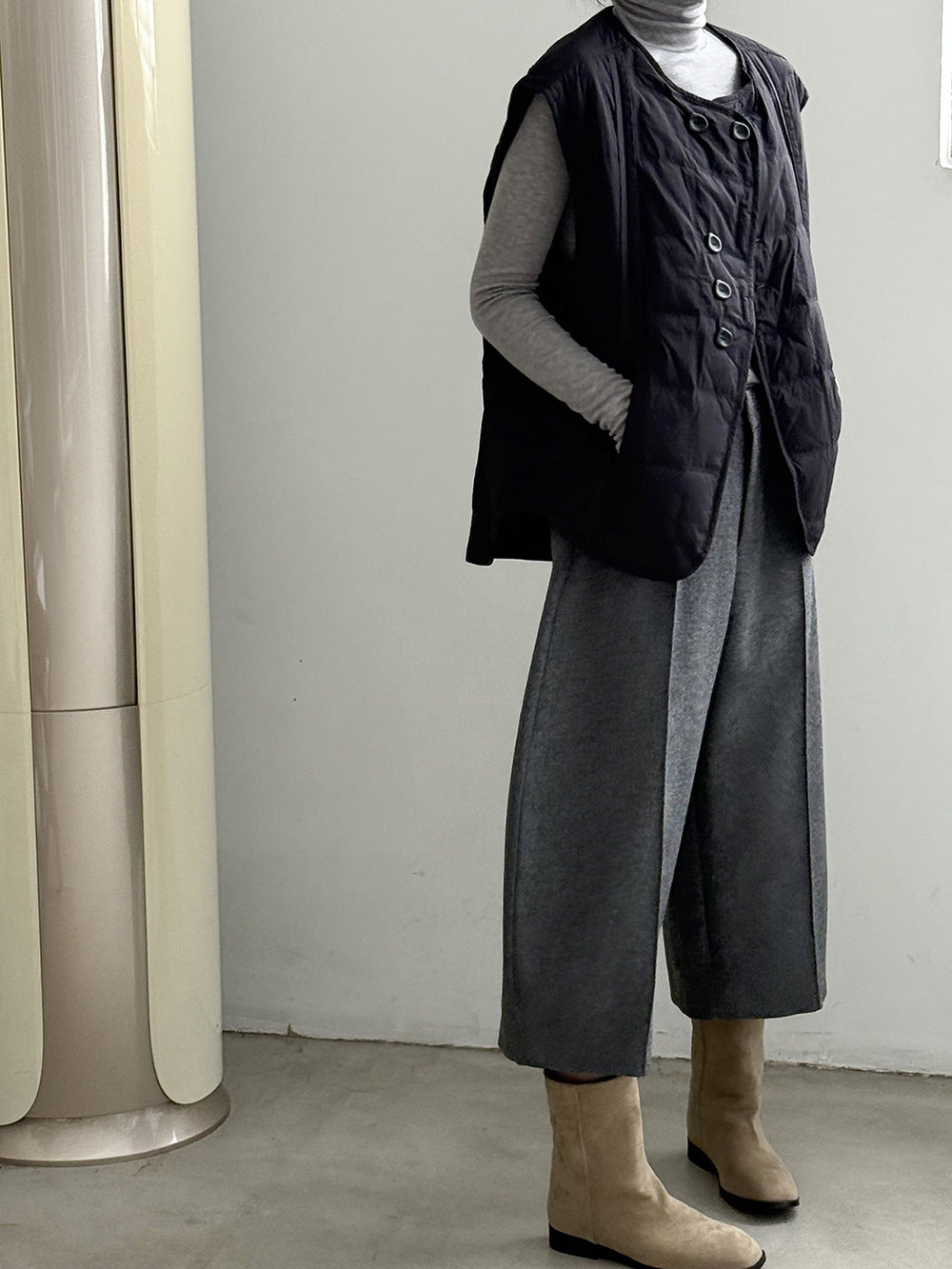 【Y82633】實拍輕暖羽絨背心（含90％白鴨絨）251016