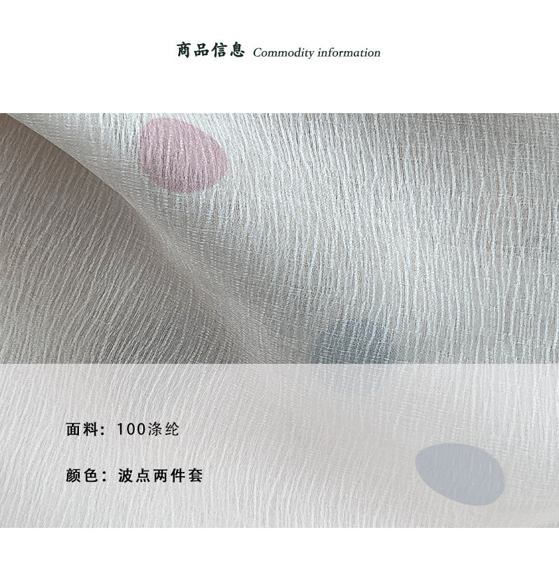【cimz6551】法式復古女伶🦋波點彩虹燈籠連身洋裝+寬鬆A字裙套裝260514