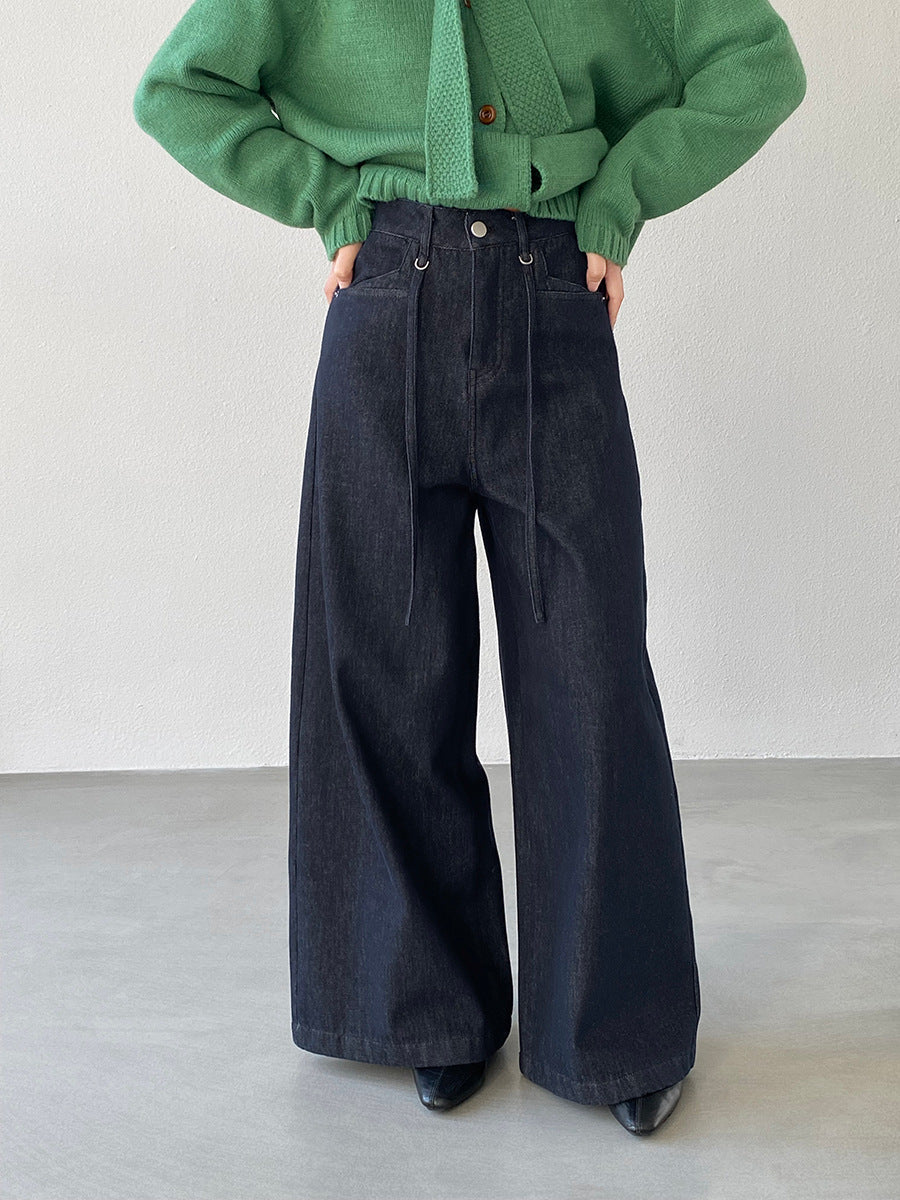 【cimz06332】實拍加絨超暖高腰纖瘦牛仔褲251120