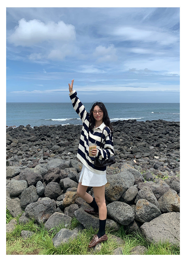 【H5387】實拍韓版設計顯瘦開叉裙褲(內有安全褲）250902