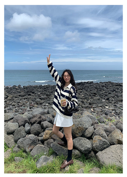 【H5387】實拍韓版設計顯瘦開叉裙褲(內有安全褲）250902