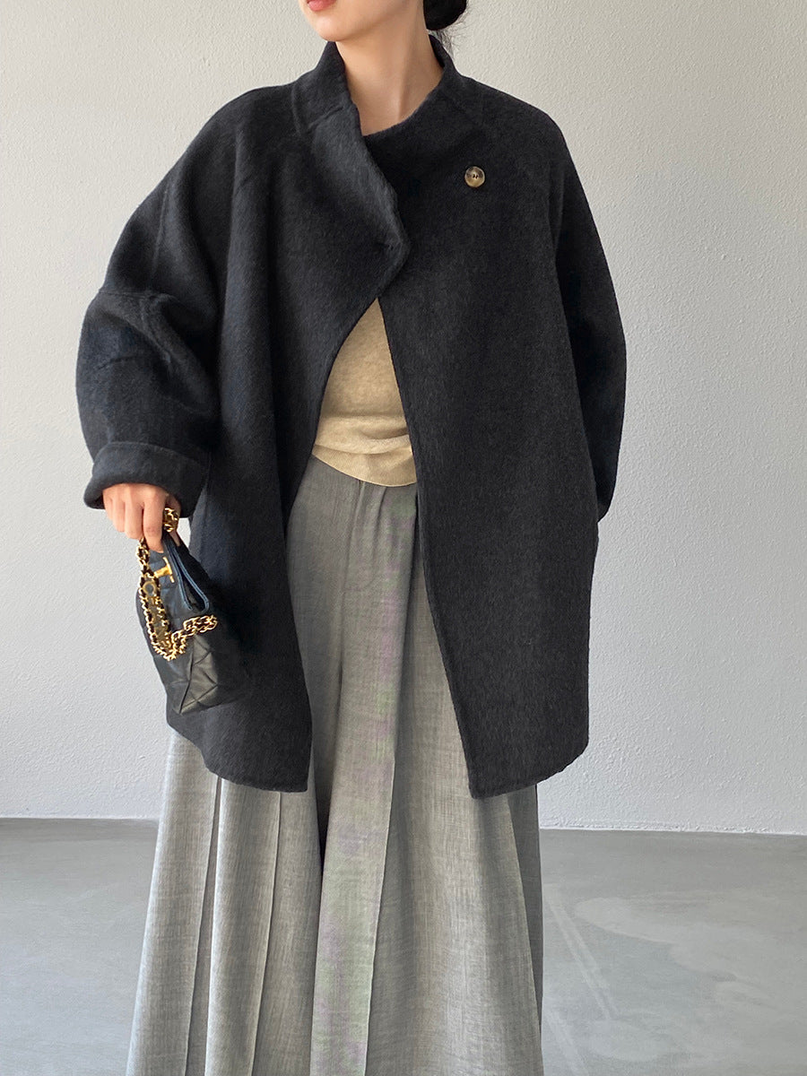 【cimzD6616】實拍高級大氣款雙面羊毛呢廓形外套大衣（100羊毛）251120