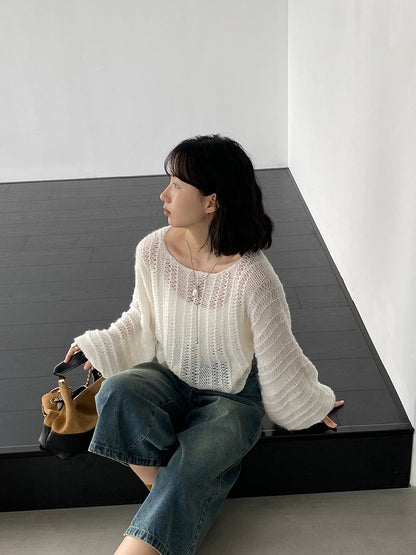 【cim0628】實拍温柔慵懒寬鬆針織薄罩衫（20羊毛）251114