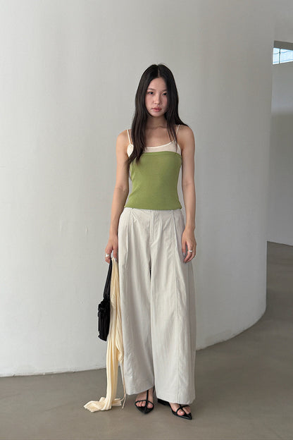 【LD11359】S~XL神級垂墜大長腿👖立體剪裁天絲棉高腰西裝寬褲/落地褲260622