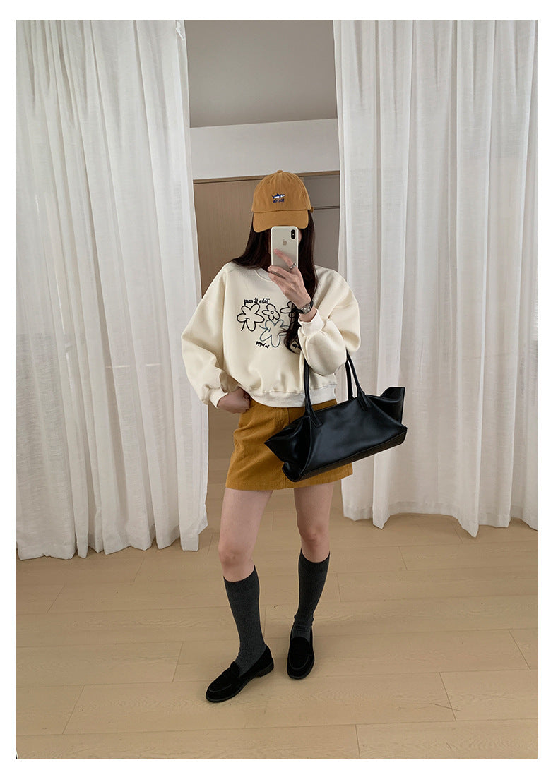 【H562】實拍秋冬S~XL必備復古高腰燈芯絨A字裙251021