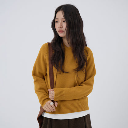 【LD3280】實拍慵懶小個子抽繩連帽針織毛衣251103