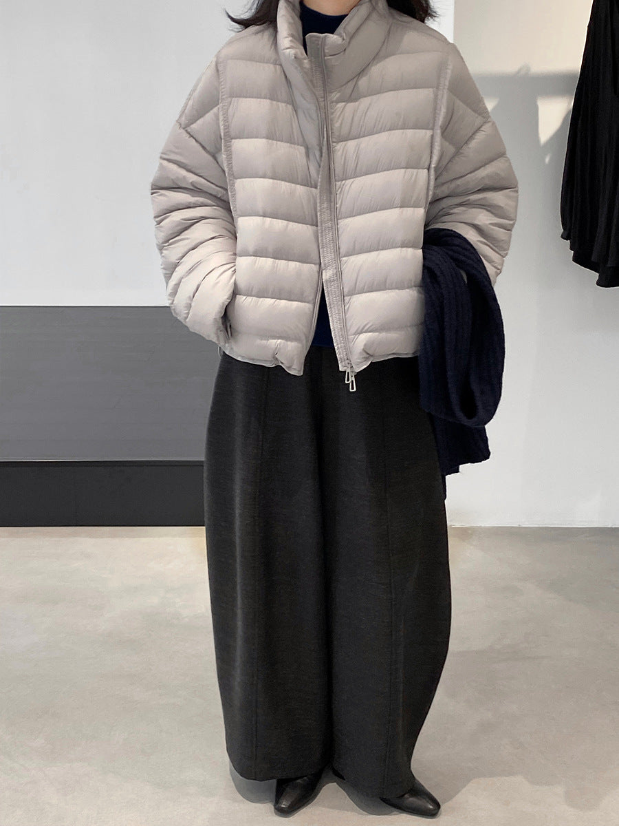 【cimz6383】實拍高領寶款排骨白鴨絨外套（白鴨絨90）251120