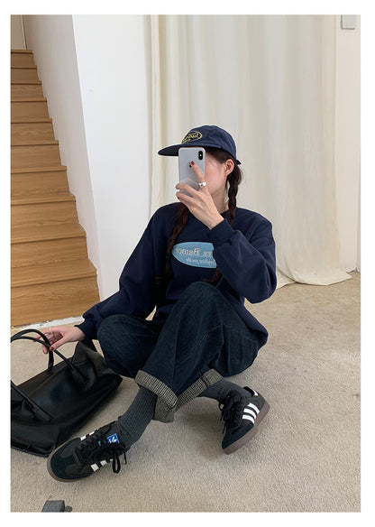 【H5483】實拍S~XL復古加厚水洗直筒牛仔褲251109