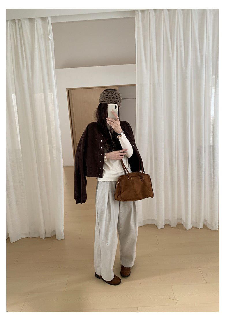 【H567】實拍秋冬挺版圓領棒球服外套251021