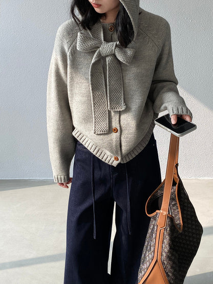 【cimz5935】實拍韓版復古針織戴帽+復古圓領針織開衫(羊毛5)251120