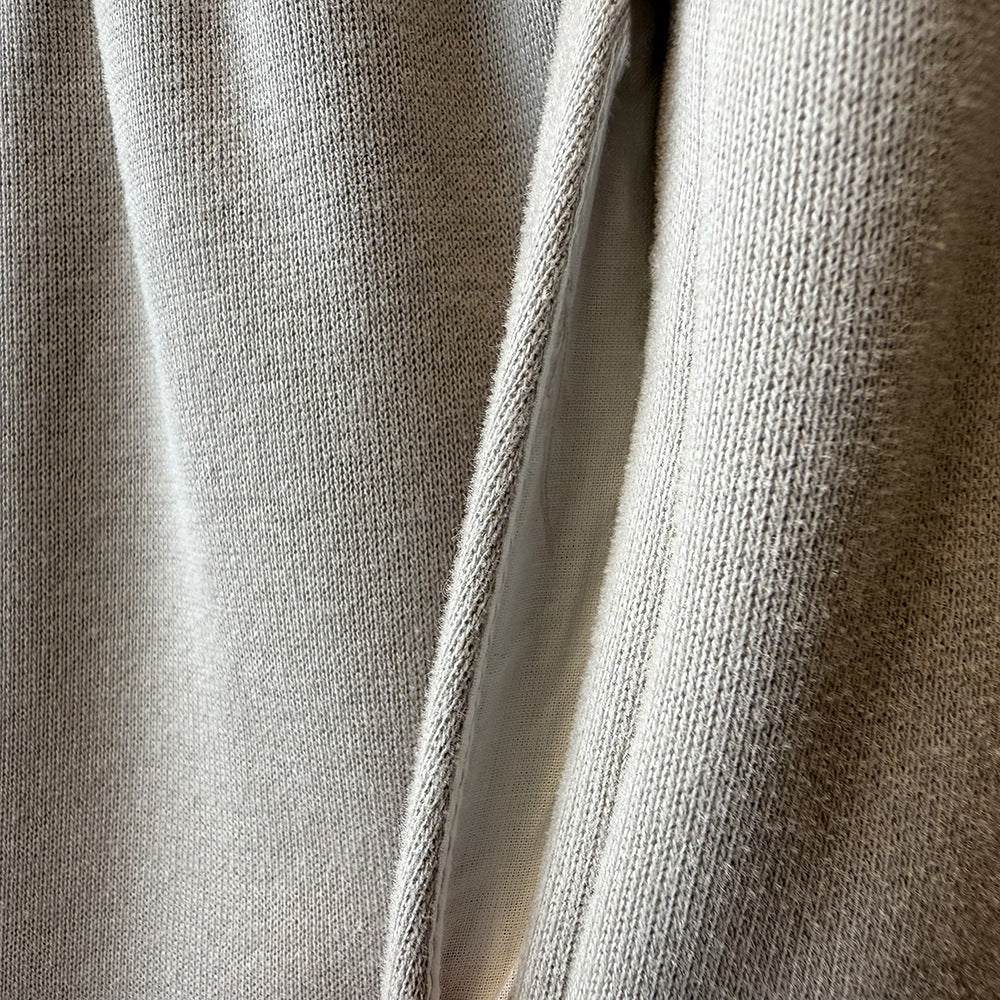 【Y82672】 實拍簡約寬鬆加絨保暖闊腿衛褲251023