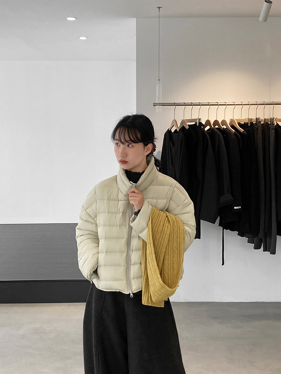 【cimz6383】實拍高領寶款排骨白鴨絨外套（白鴨絨90）251120