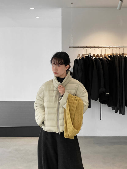 【cimz6383】實拍高領寶款排骨白鴨絨外套（白鴨絨90）251120