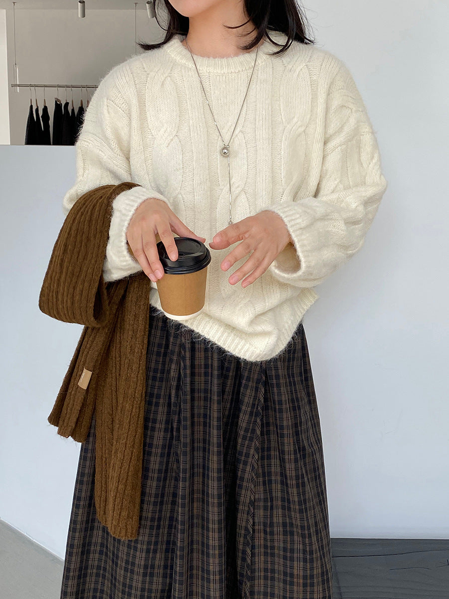 【cimz0307】實拍高級軟糯加厚針織毛衣(羊毛8％）251201