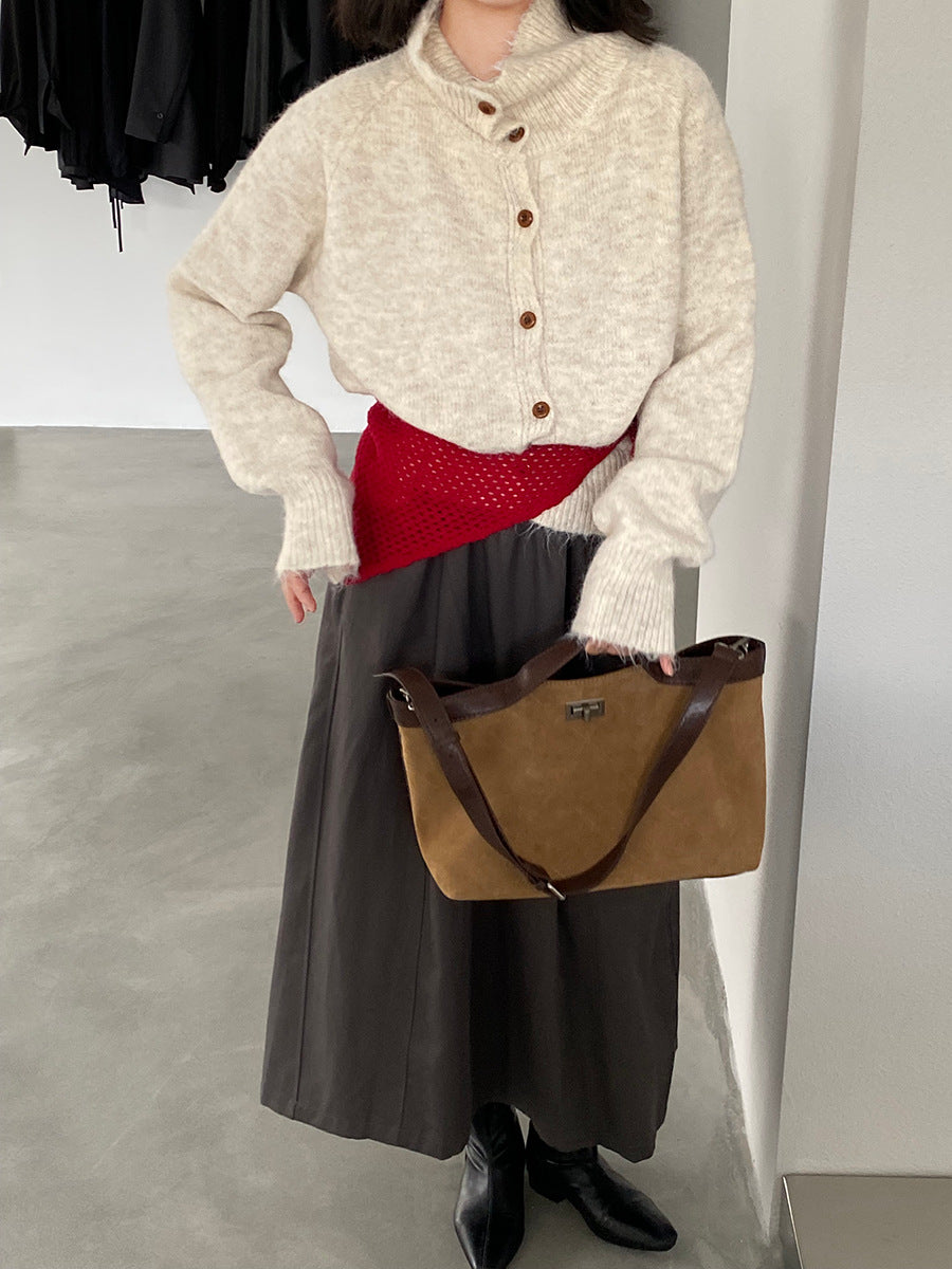 【cim8616】實拍質感加厚慵懒態度高領針織毛衣251114