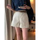 【H6034】實拍韓國純色高腰寬鬆斜紋棉顯瘦闊腿褲230705