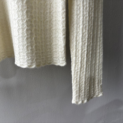 【Y312】實拍高單質感鏤空蕾絲半高領針織衫251106