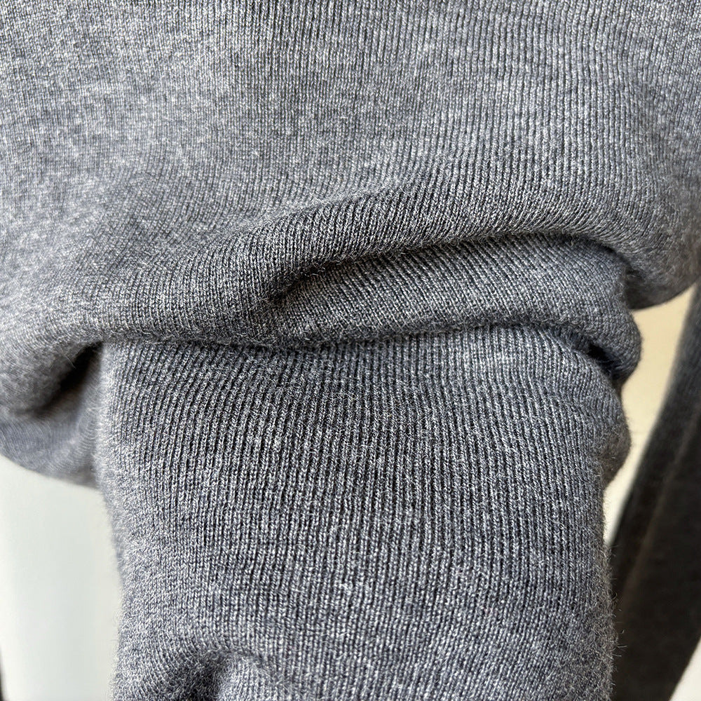 【Y352】實拍撞色高領針織衫（含羊毛10%)
251106