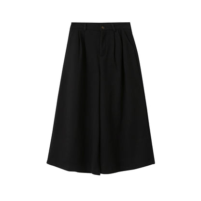 【LD11035】實拍S~L韓版寬鬆高腰毛呢加絨加厚九分褲251124