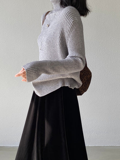 【cimz1388】實拍高領加厚高級感針織毛衣251128