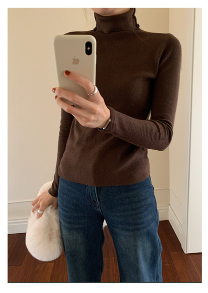 【H5525】實拍冬季7色高領毛織衫251125