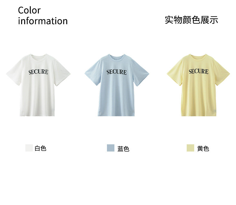 【H5166】實拍夏日寬鬆圓領印花寬鬆短袖T恤250407