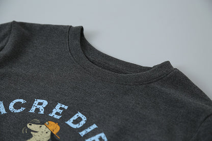 【LD3291】實拍韓國德絨小狗印花長袖T恤251103