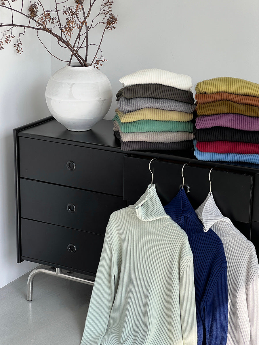 【cimz1388】實拍高領加厚高級感針織毛衣251128