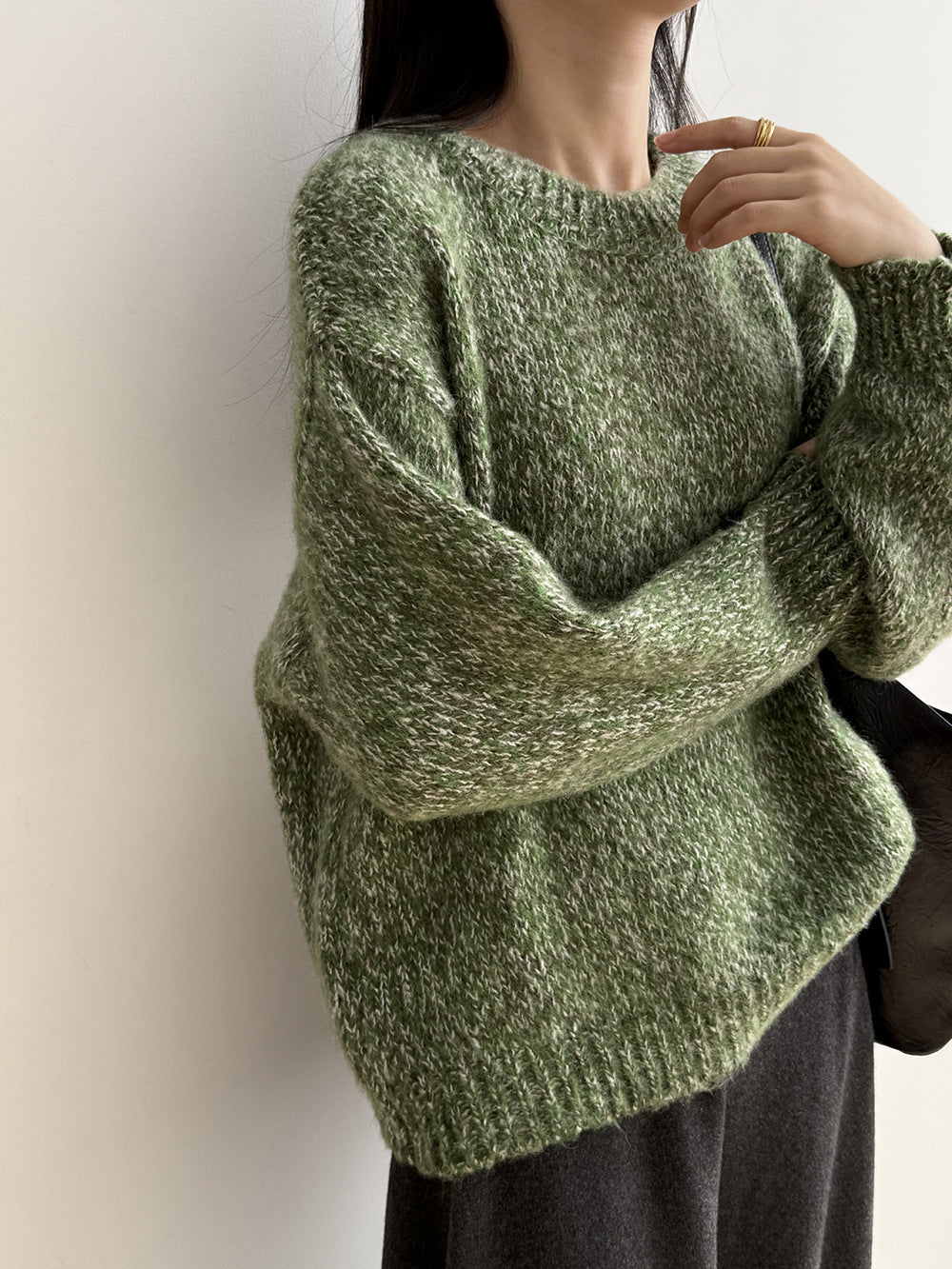 【Y2530】實拍冬季雜色古着針織毛衣(含羊毛6%)251106